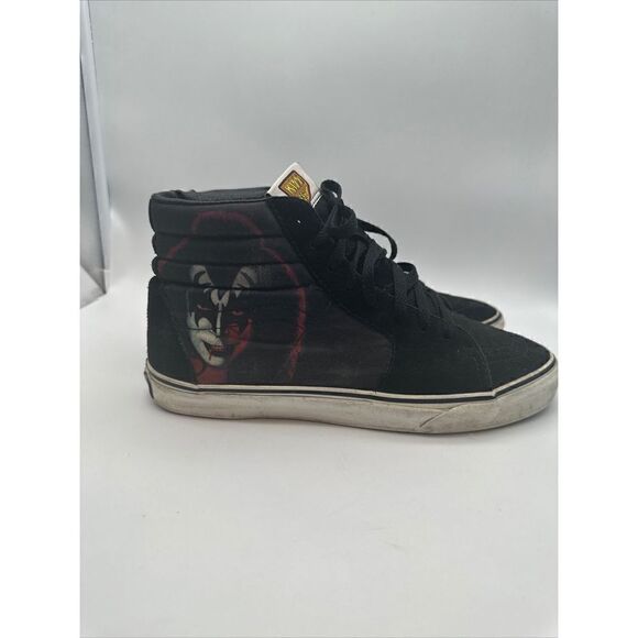 KISS Army Vans SK8 Hi Top Solo Album Faces Skateboard Sneaker Shoes Mens 9.5 - Picture 7 of 11